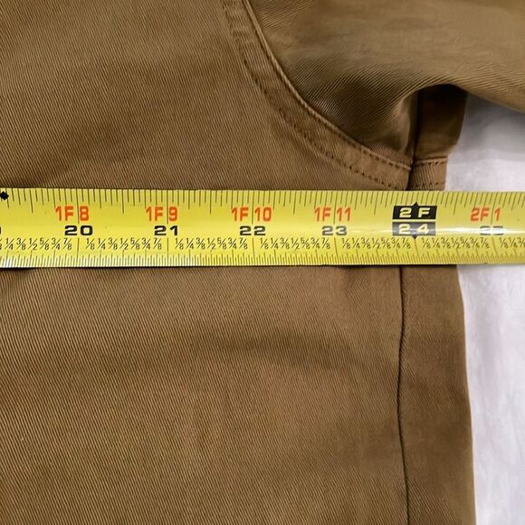 Ava & Viv Olive Green Cropped Jacket Womens Size 1X Button Up Long Sleeves - Picture 5 of 11